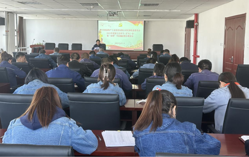 工投公司紀委召開2023年度第三次學習（擴大）會暨&ldquo;清明節(jié)&rdquo;前廉政警示教育會